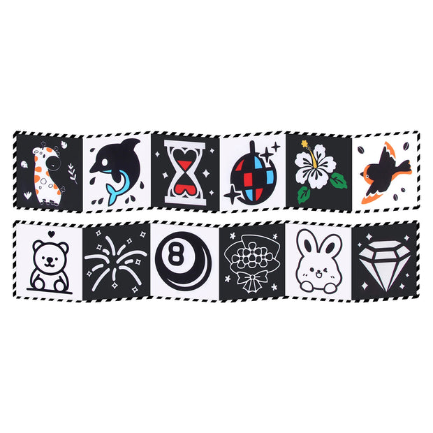Sensory Cloth Books for Babies 0-36 Months with High Contrast