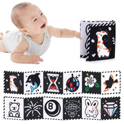 Sensory Cloth Books for Babies 0-36 Months with High Contrast