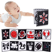 Sensory Cloth Books for Babies 0-36 Months with High Contrast
