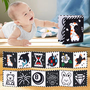 Sensory Cloth Books for Babies 0-36 Months with High Contrast