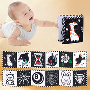 Sensory Cloth Books for Babies 0-36 Months with High Contrast